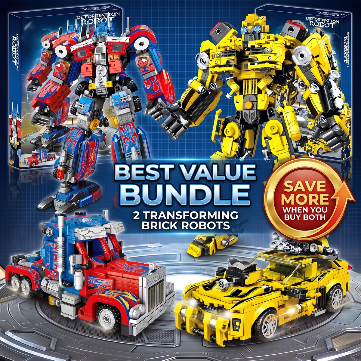 [Transformers] Optimus Prime and Bumblebee MOC Box Set