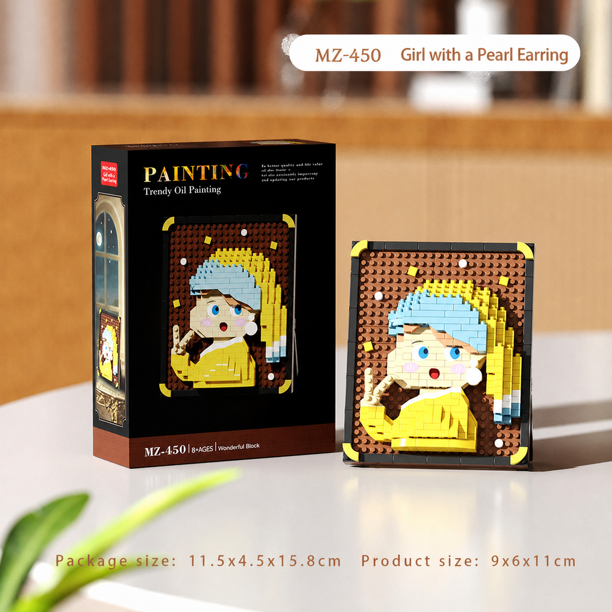 DIY Famous Painting Mini Blocks Photo Frame Kit (400–800pcs)